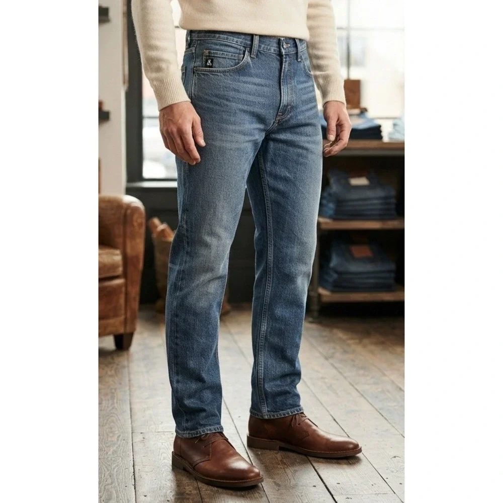 Carhartt Men's FR Flame Resistant Jeans 32x36 Blue Cotton Straight Fit NFPA 2112
